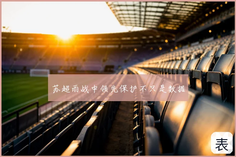 苏超雨战中领先保护不只是数据